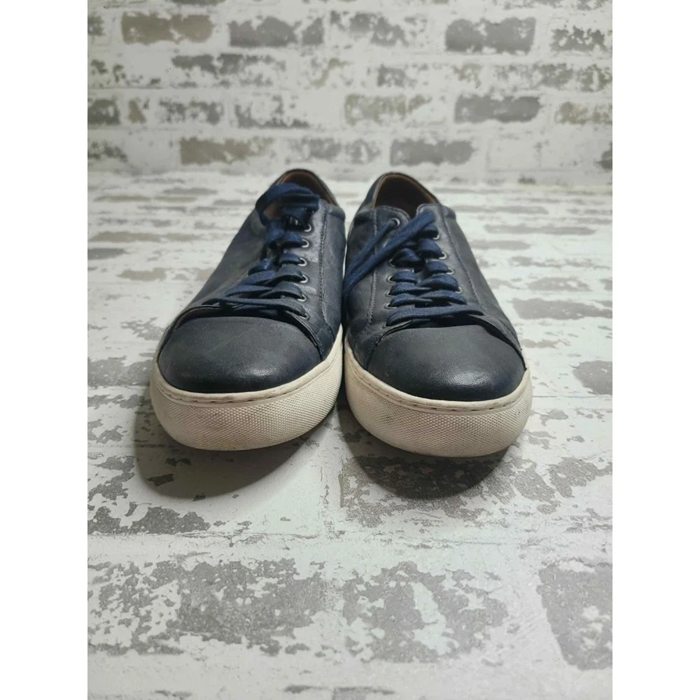 Johnston & Murphy Sheepskin Banks Lace To Toe Retro Style TruFoam Navy Men's 13
